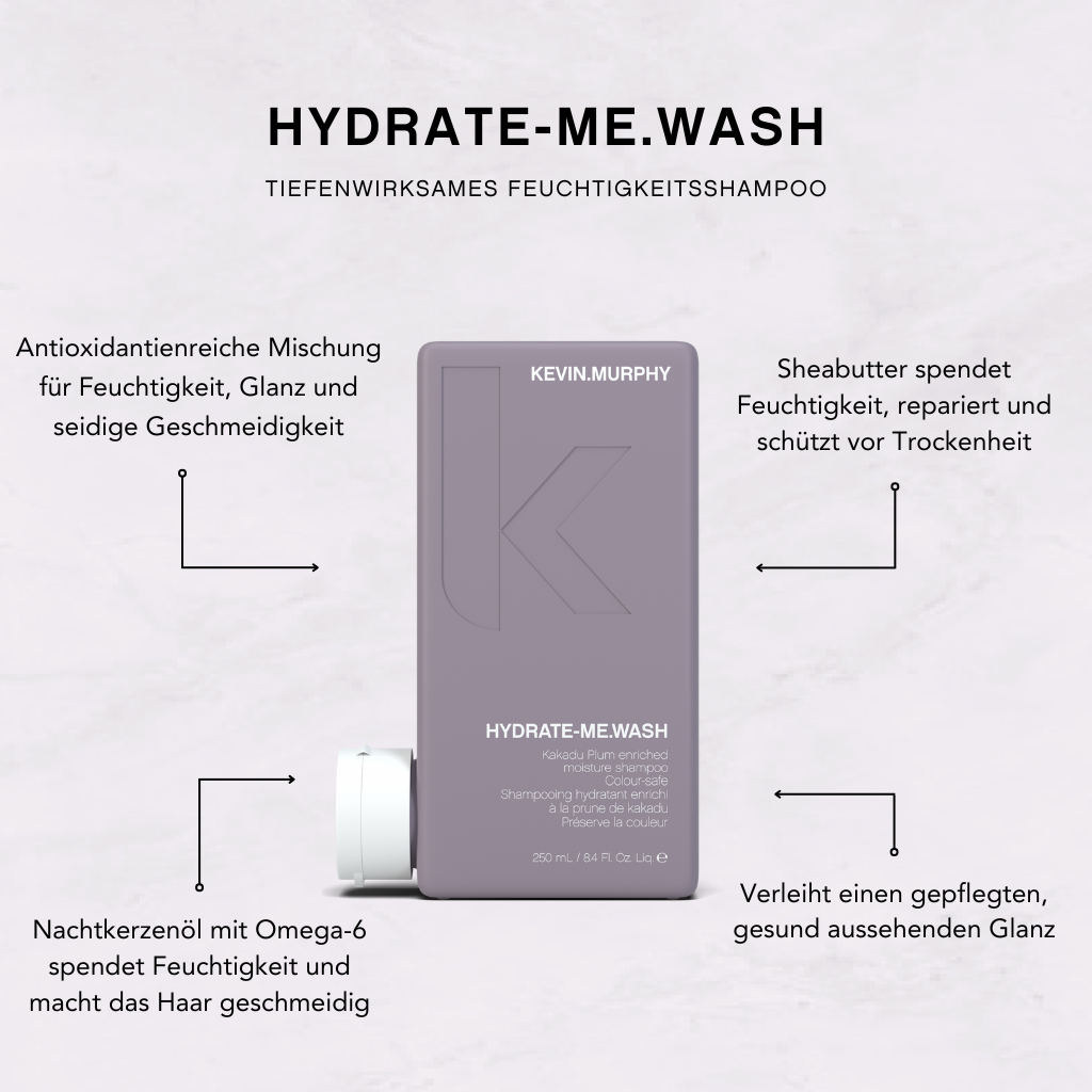 HYDRATE-ME.WASH: Feuchtigkeitsshampoo und seine Wirkstoffe