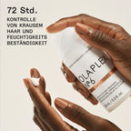 Olaplex No.6 Bond Smoother – Herstellergrafik: 72 Stunden Frizz-Kontrolle und Feuchtigkeitsbeständigkeit