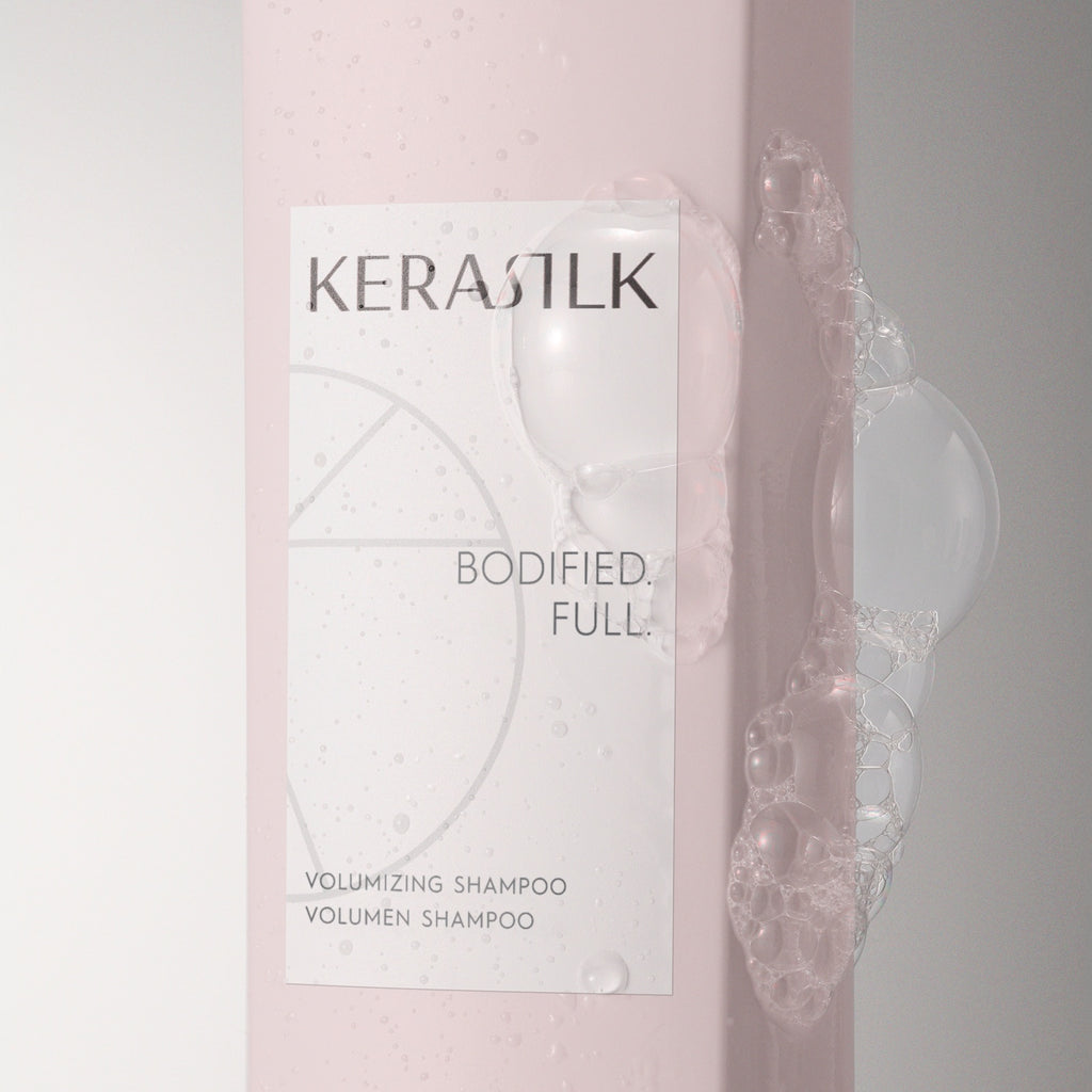 Kerasilk Volumen Shampoo, Flasche mit Schaum-Textur
