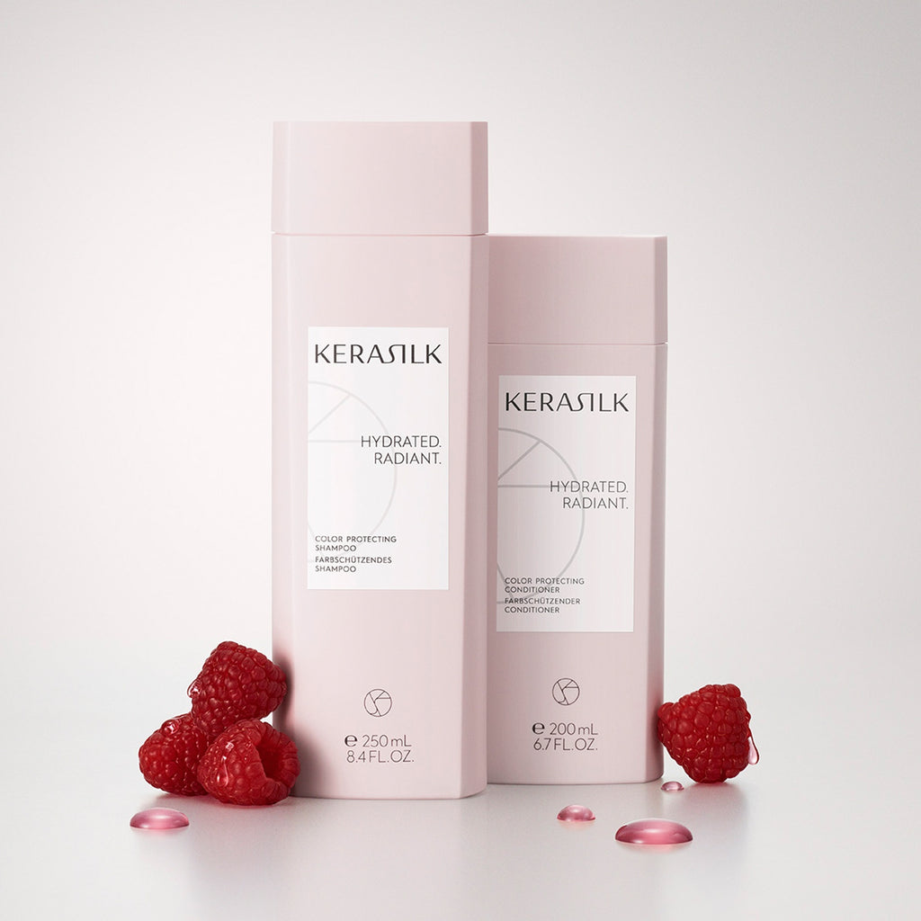 Kerasilk Farbschützendes Shampoo mit Faltschachtel und Himbeeren