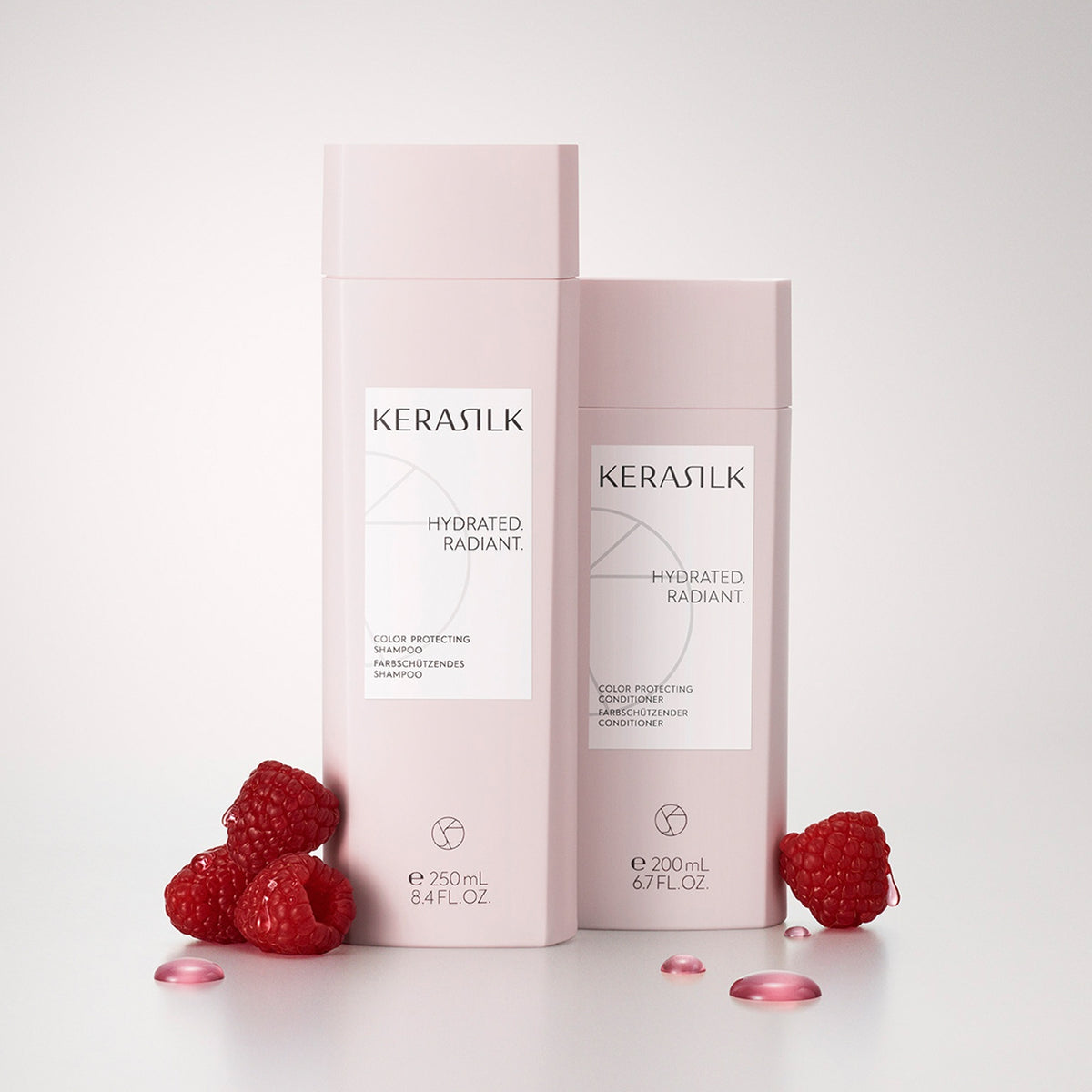 Kerasilk Farbschützendes Shampoo mit Faltschachtel und Himbeeren