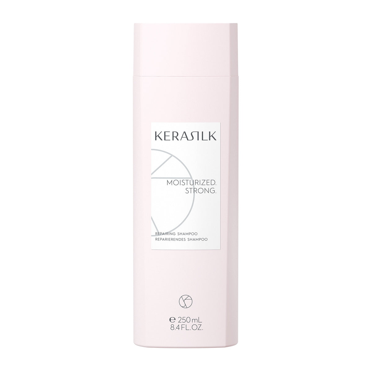 Kerasilk Reparierendes Shampoo 250 ml, Flasche Vorderseite auf weißem Hintergrund