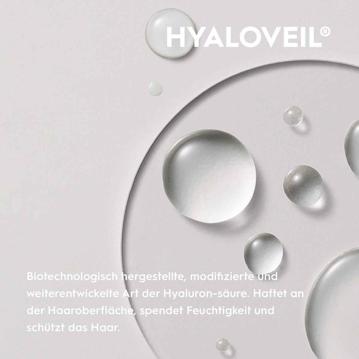 Kerasilk Reparierende Linie, Wirkstoff Hyaloveil als Grafik