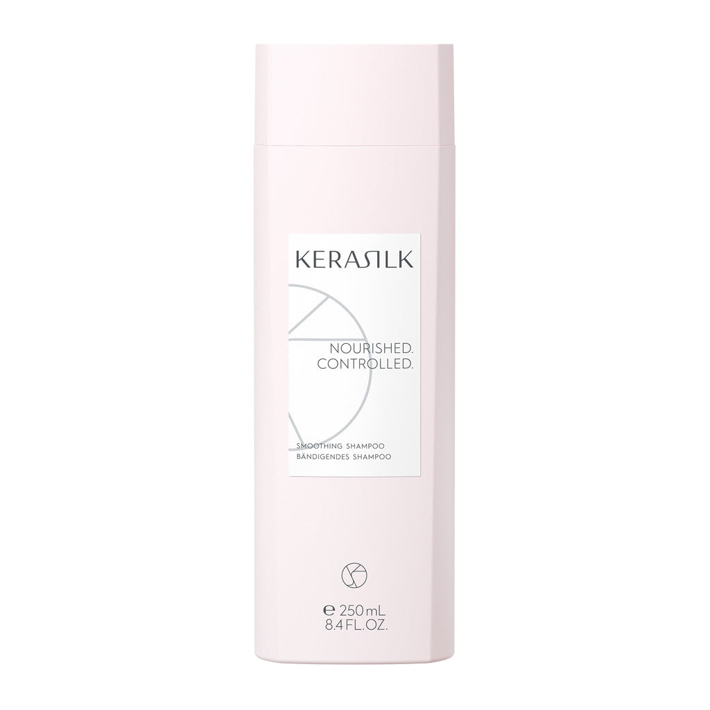 Kerasilk Bändigendes Shampoo 250 ml, Flasche Vorderseite auf weißem Hintergrund