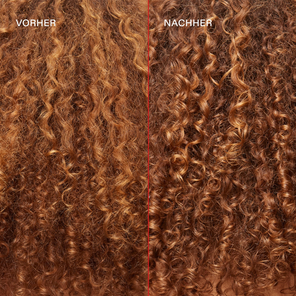 Olaplex No.10 Curl Defining Gel – Vorher-Nachher-Bild Locken (Herstellerfoto)