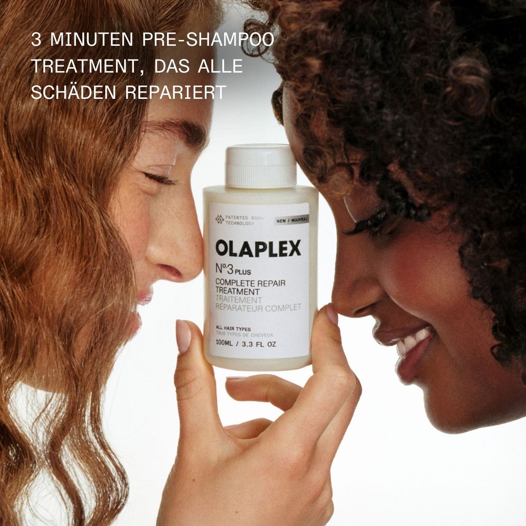 Olaplex No.3PLUS – 3-Minuten-Pre-Shampoo-Treatment, das alle Schäden repariert (Herstellergrafik)
