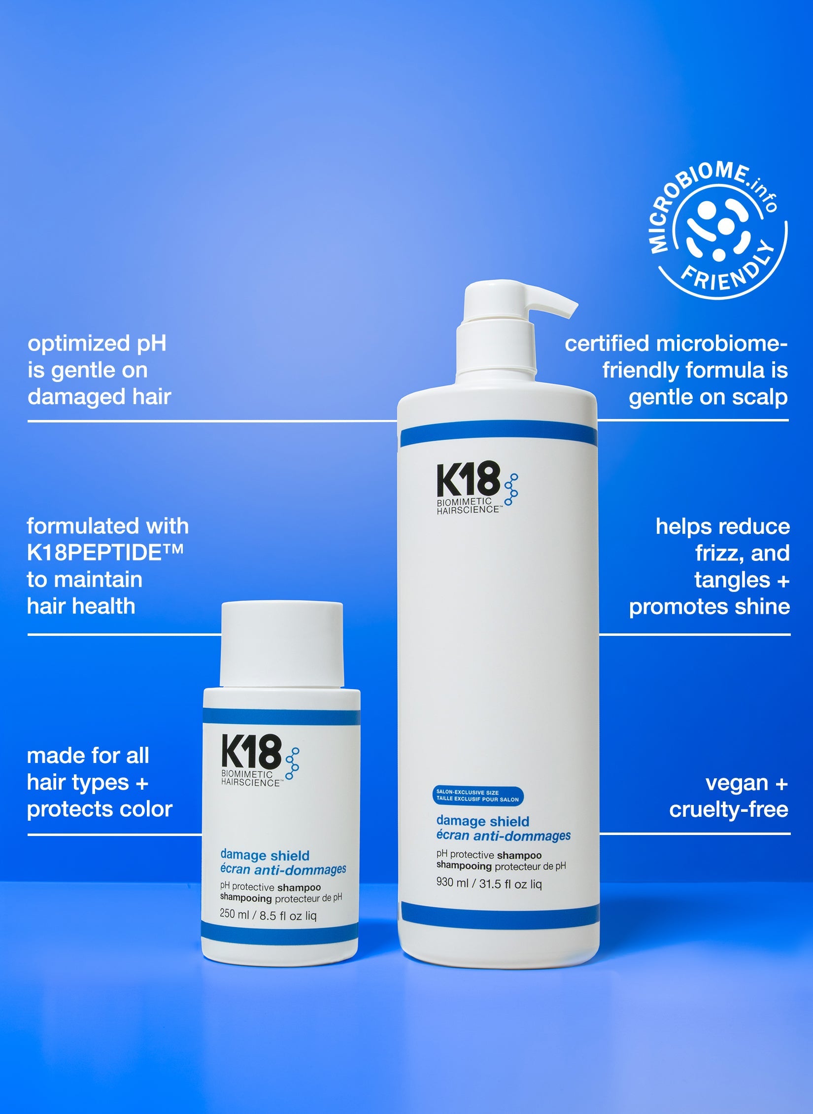 K18 Damage Shield Shampoo 930 ml: die Vorteile