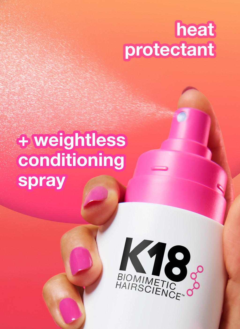K18 HeatBounce: leichter Conditioning-Sprühnebel