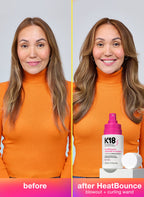 Vorher-Nachher mit K18 HeatBounce