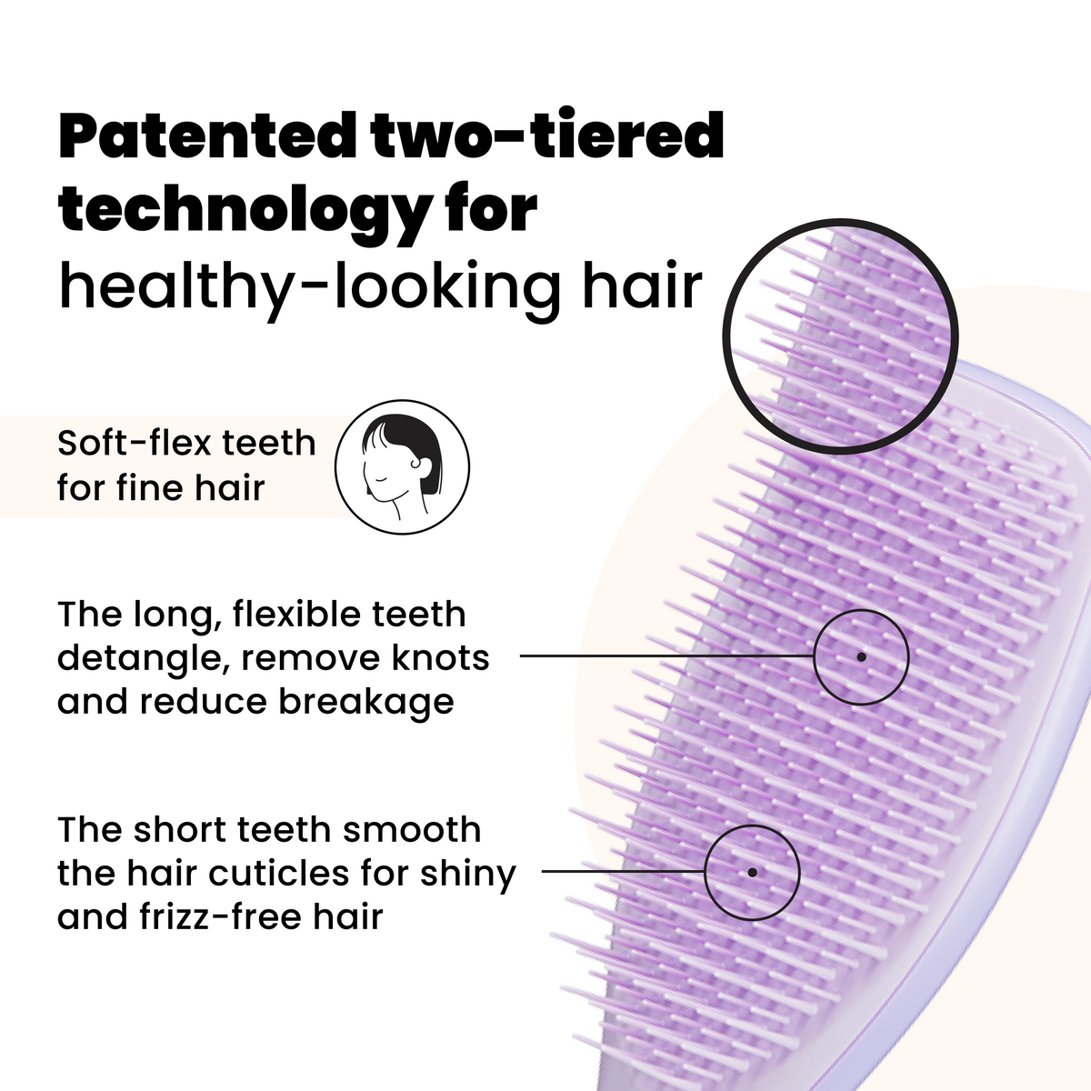 Tangle Teezer Fine and Fragile Borstentechnologie für feines Haar erklärt