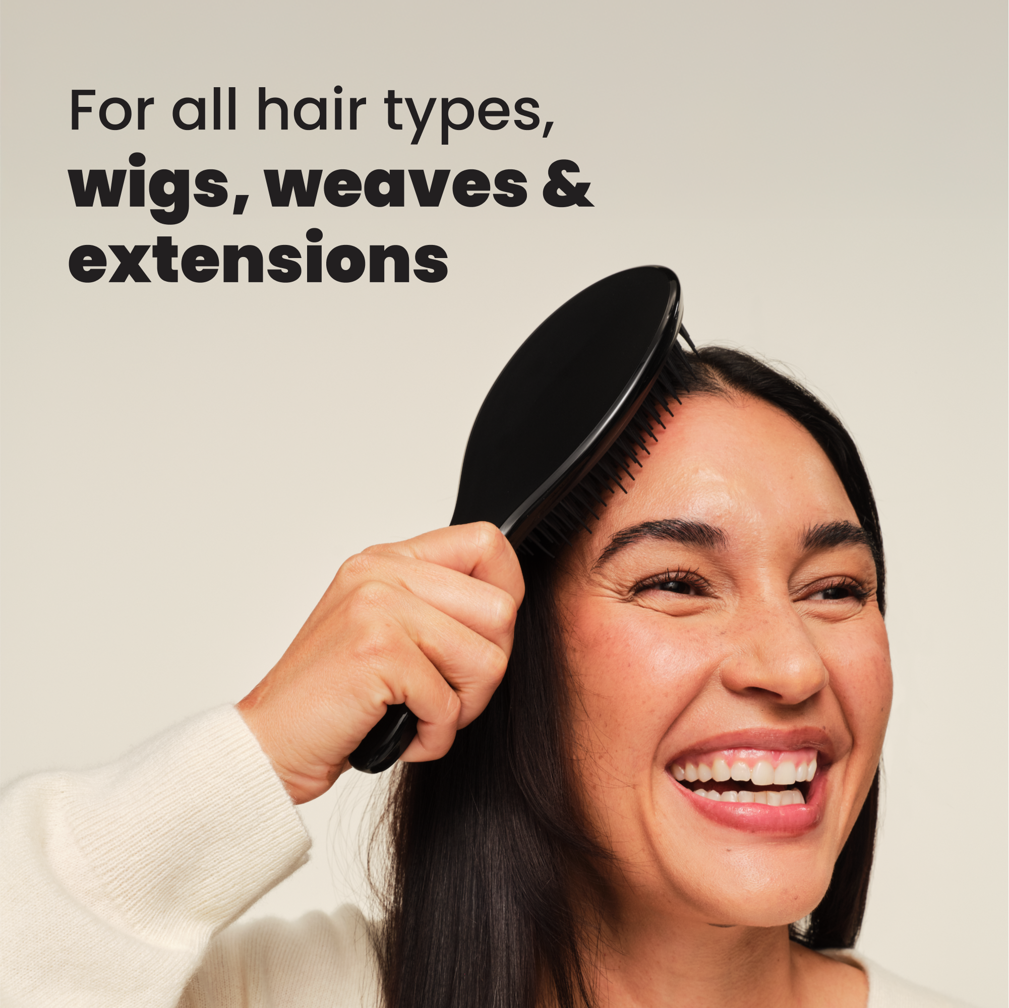 Tangle Teezer Ultimate Styler beim Glätten der Haaroberfläche