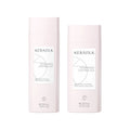 Kerasilk Bändigendes Set: Shampoo 250 ml und Conditioner 200 ml nebeneinander