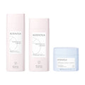 Kerasilk Reparatur Set: Shampoo 250 ml, Conditioner 200 ml und Regenerierende Maske 200 ml nebeneinander