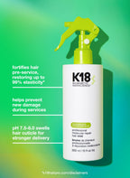K18 Pro Mist: stärkt das Haar vor dem Service, pH 7,5–8,0
