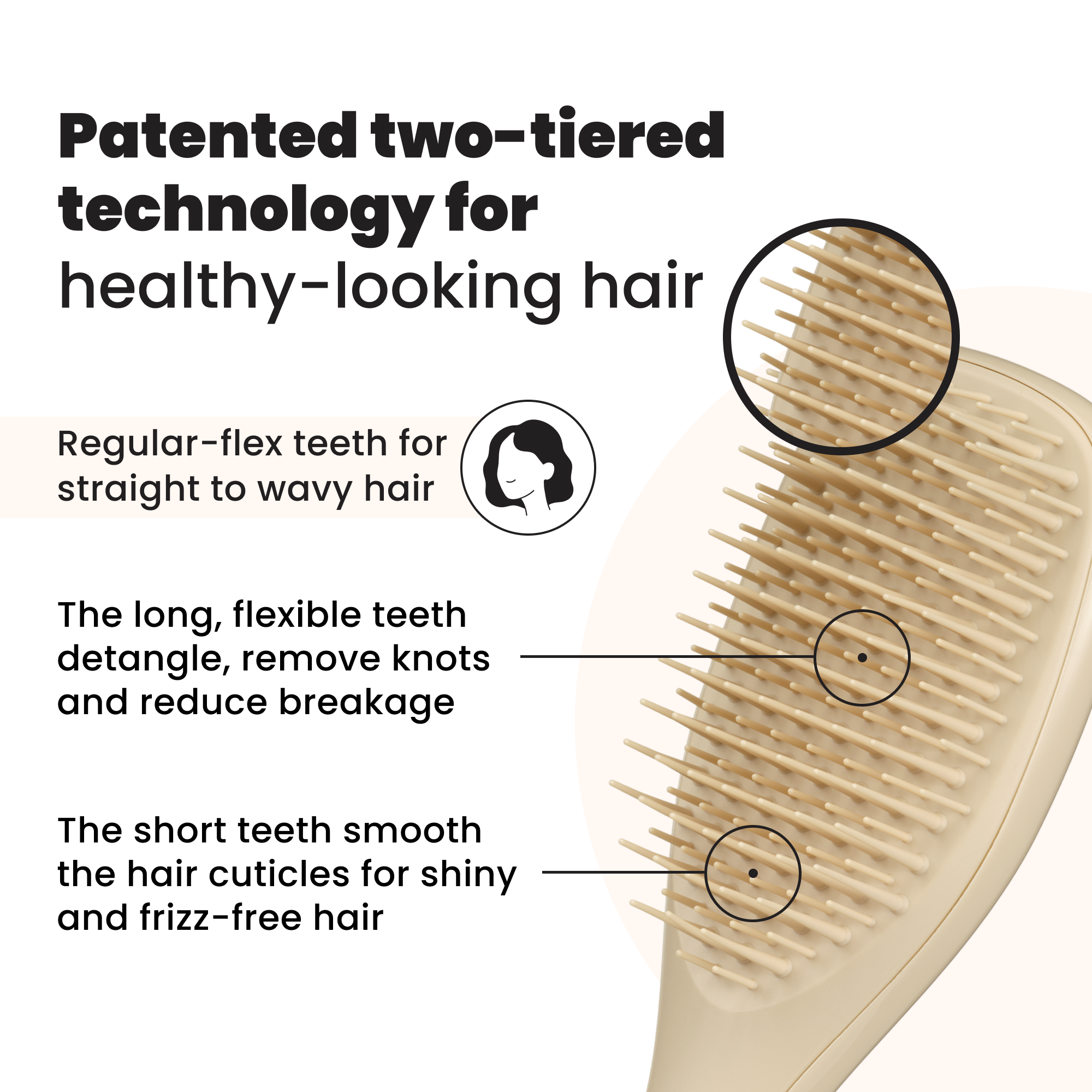 Tangle Teezer Ultimate Detangler Mini Borstentechnologie erklärt