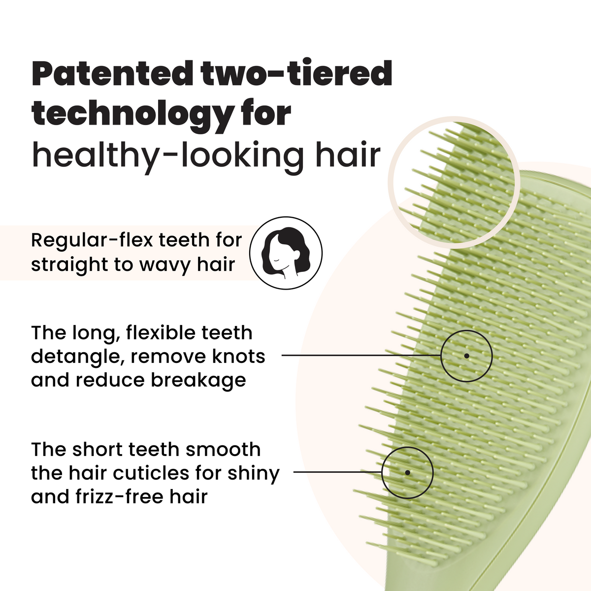 Tangle Teezer Ultimate Detangler Matte Borstentechnologie erklärt