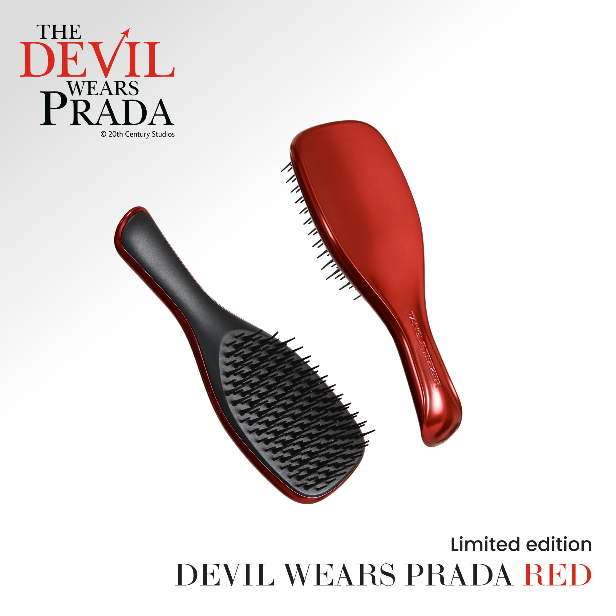 Tangle Teezer Mini Limited Edition Der Teufel trägt Prada in Rot