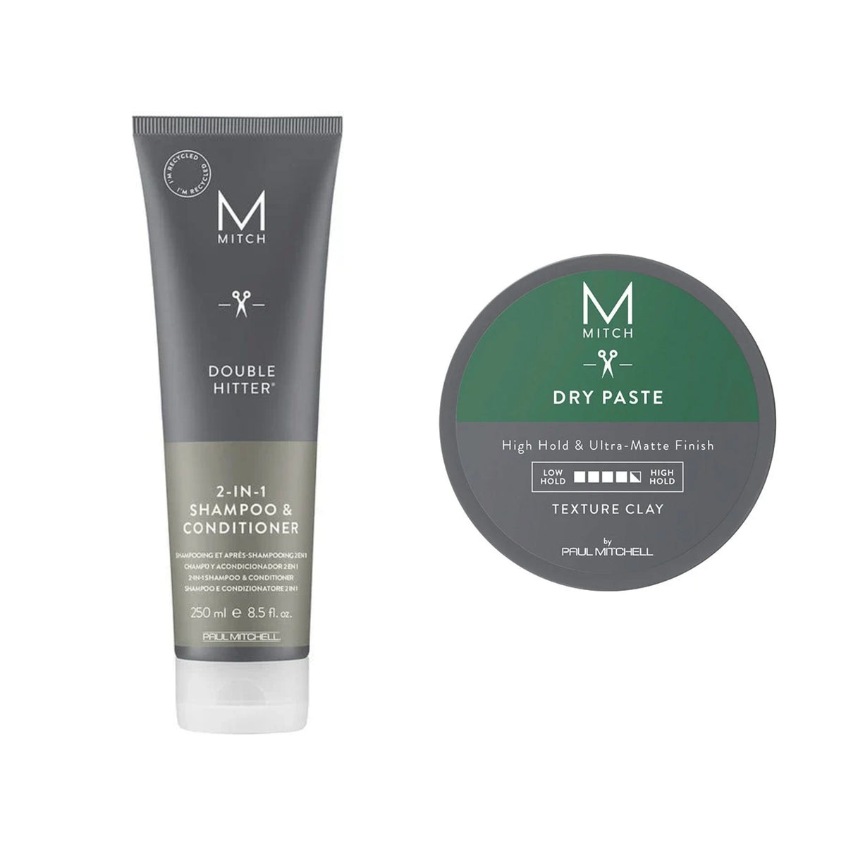 Paul Mitchell Mitch Wash & Style Dry Paste Geschenkset, Set-Inhalt im Überblick