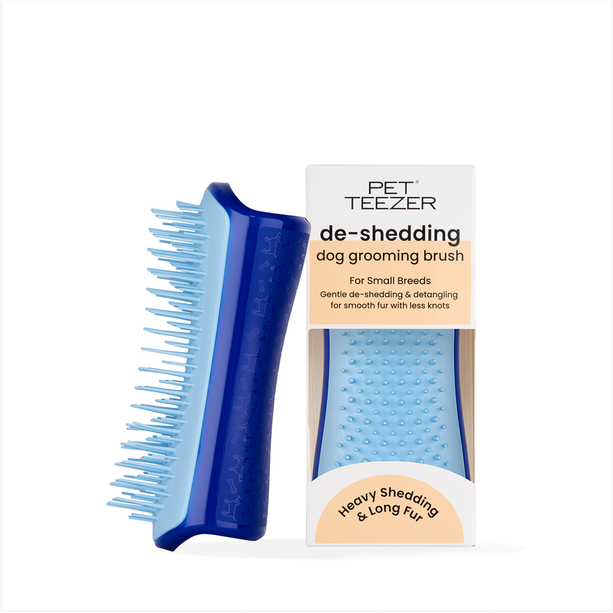 Tangle Teezer Pet Teezer Fellbürste für kleine Hunde in Navy Sky