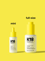 K18 Hair Oil Größenvergleich 10 ml und 30 ml