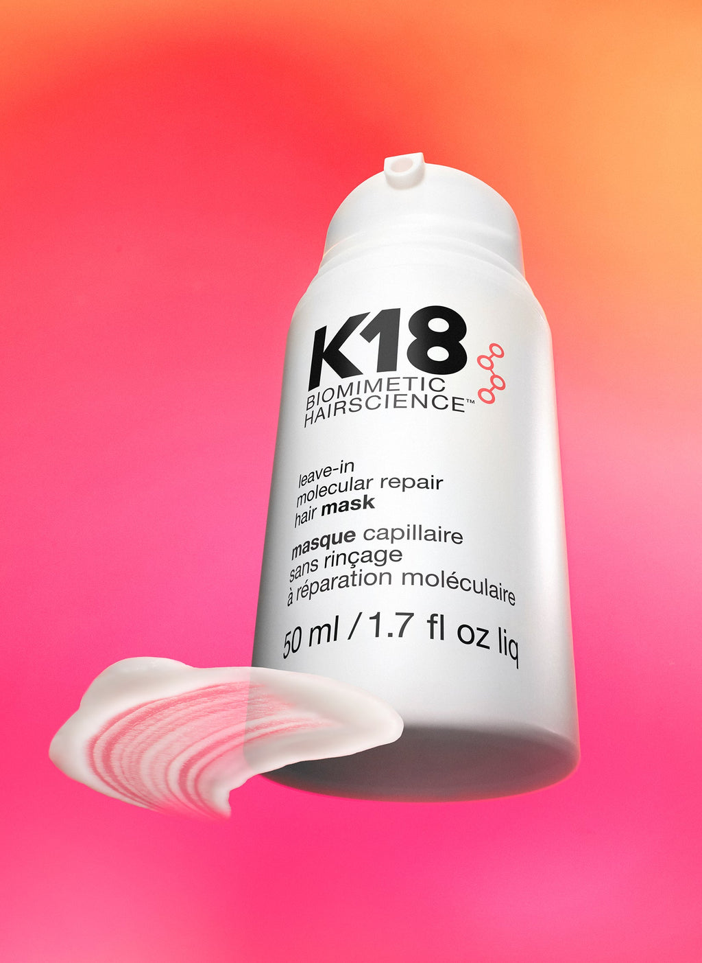 K18 Leave-In Molecular Repair Hair Mask – Textur der Reparaturmaske
