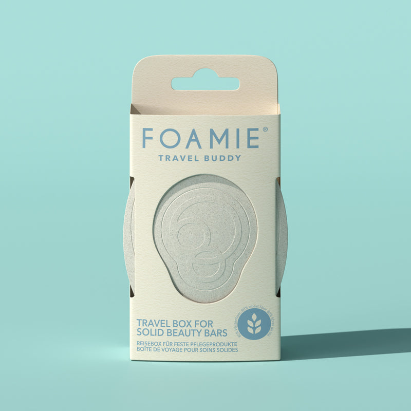 Foamie Travel Buddy Reisebox – Box in der Verpackung, Vorderseite