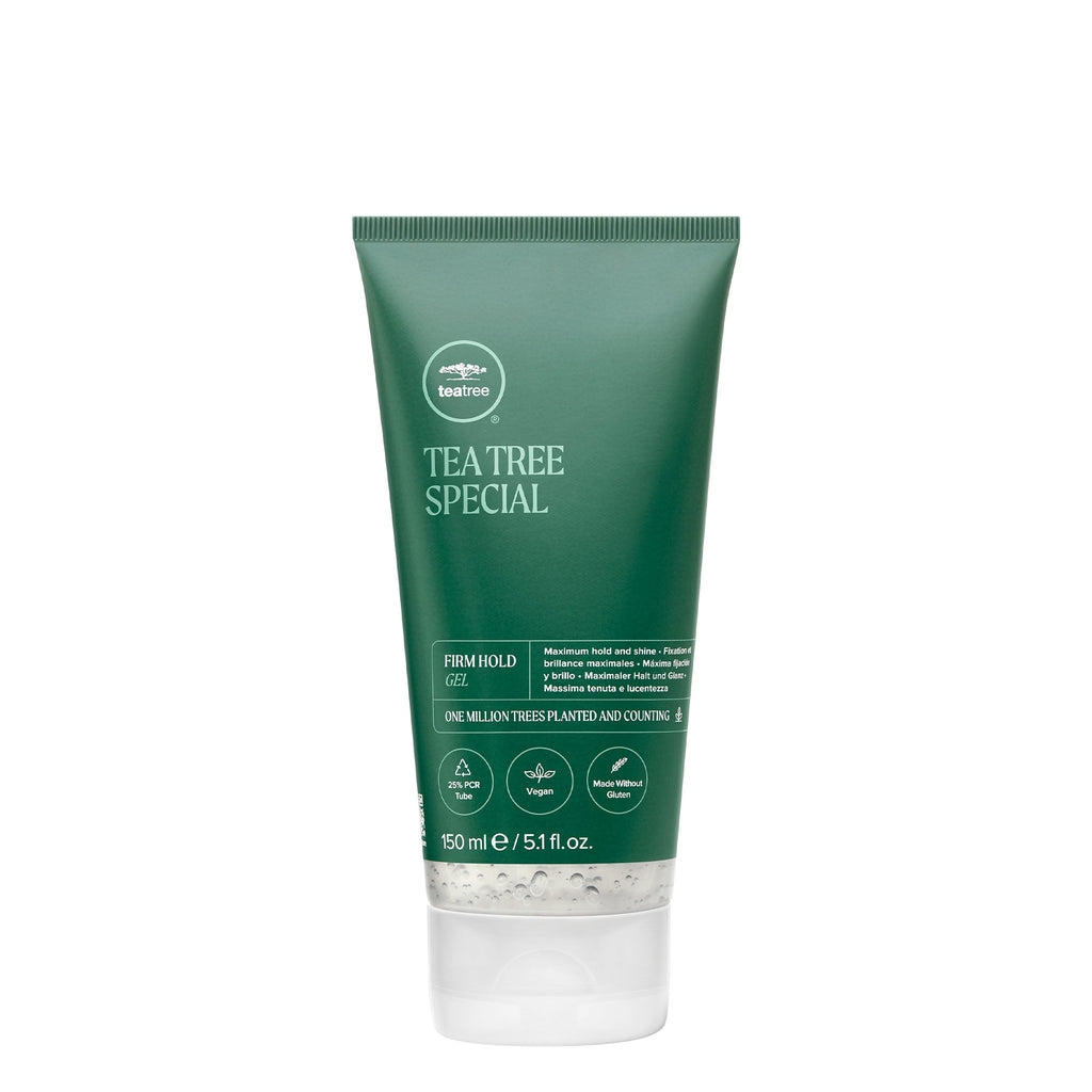 Paul Mitchell Tea Tree Firm Hold Gel 150 ml – hellgrüne Tea Tree Special Tube, Packshot