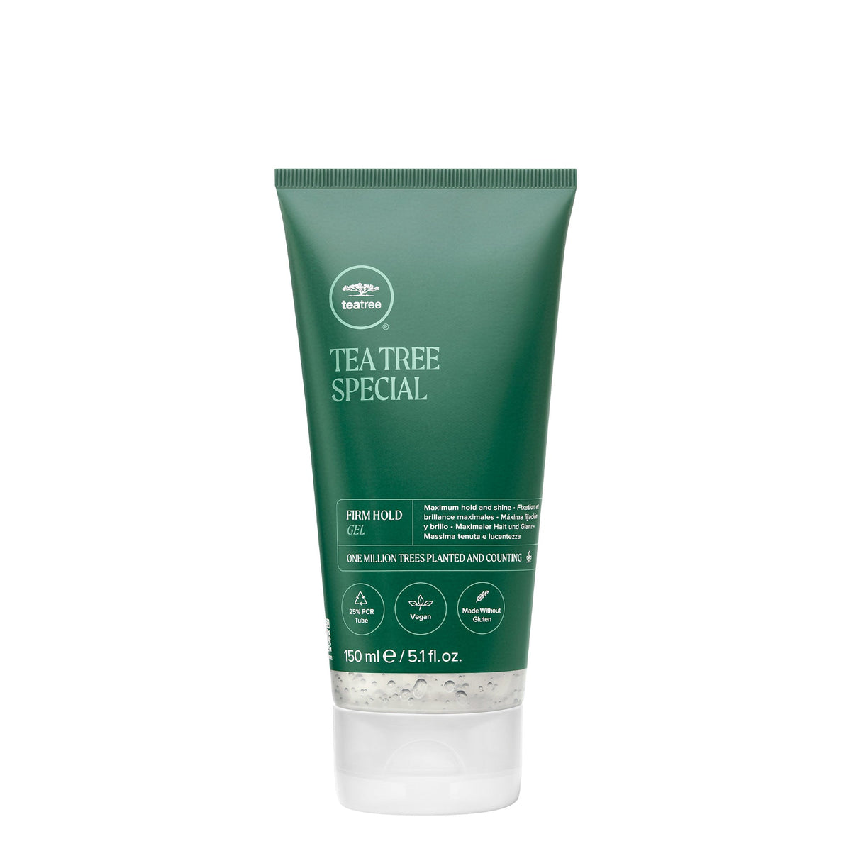 Paul Mitchell Tea Tree Firm Hold Gel 150 ml – hellgrüne Tea Tree Special Tube, Packshot