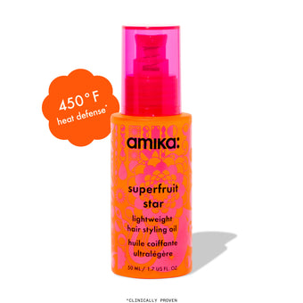 amika superfruit star lightweight hair styling oil