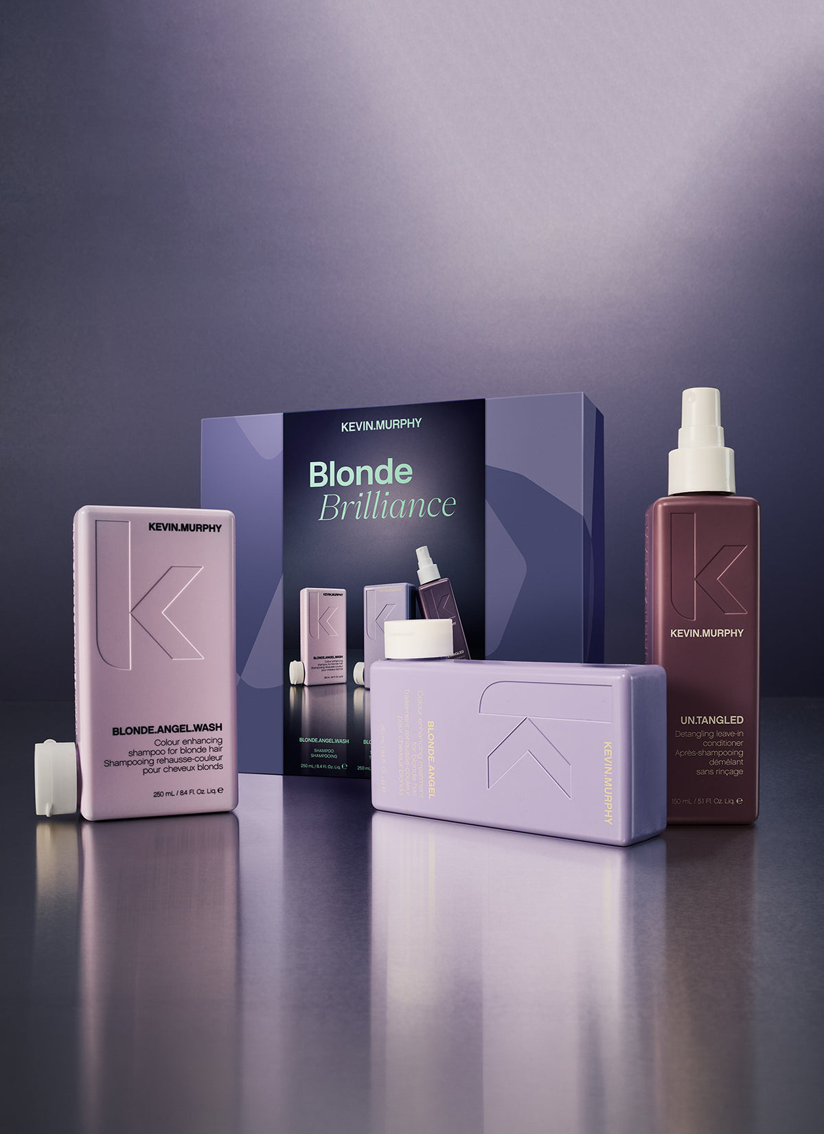 Kevin Murphy Blonde Brilliance Holiday-Box 2026 mit BLONDE.ANGEL.WASH, BLONDE.ANGEL und UN.TANGLED