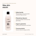 evo Hue.Verse Cream Developer – Inhaltsstoffe: gelbe Kamille, pflanzliches Glycerin, vegan