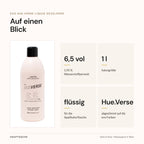evo Hue.Verse Liquid Developer auf einen Blick – 6,5 vol, 1,95 %, 1 l, flüssig