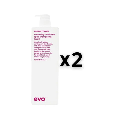 Evo Set 2x Mane Tamer Smoothing Conditioner 1000ml - HauptSacheShop