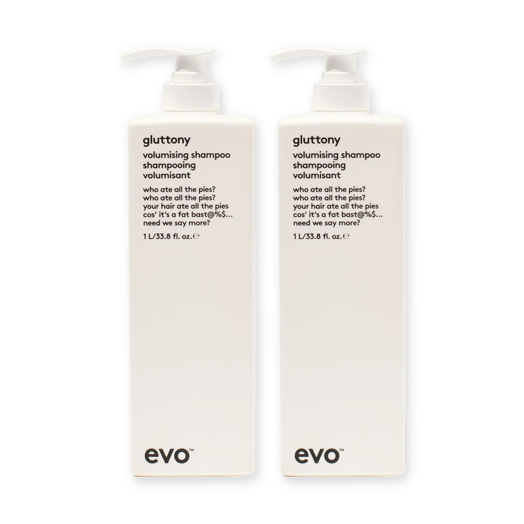 evo Set mit 2 × Gluttony Volumising Shampoo 1000 ml