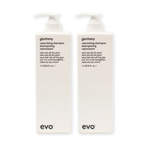 evo Set mit 2 × Gluttony Volumising Shampoo 1000 ml