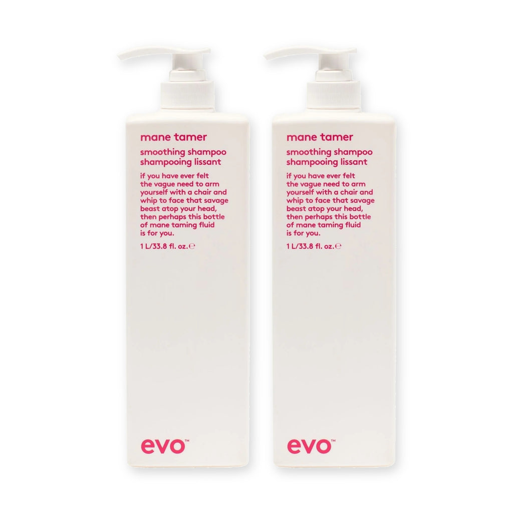 evo Set mit 2 × Mane Tamer Smoothing Shampoo 1000 ml
