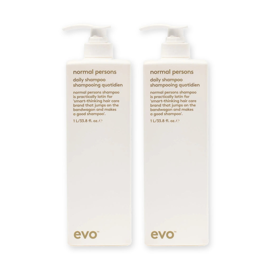evo Set mit 2 × Normal Persons Daily Shampoo 1000 ml