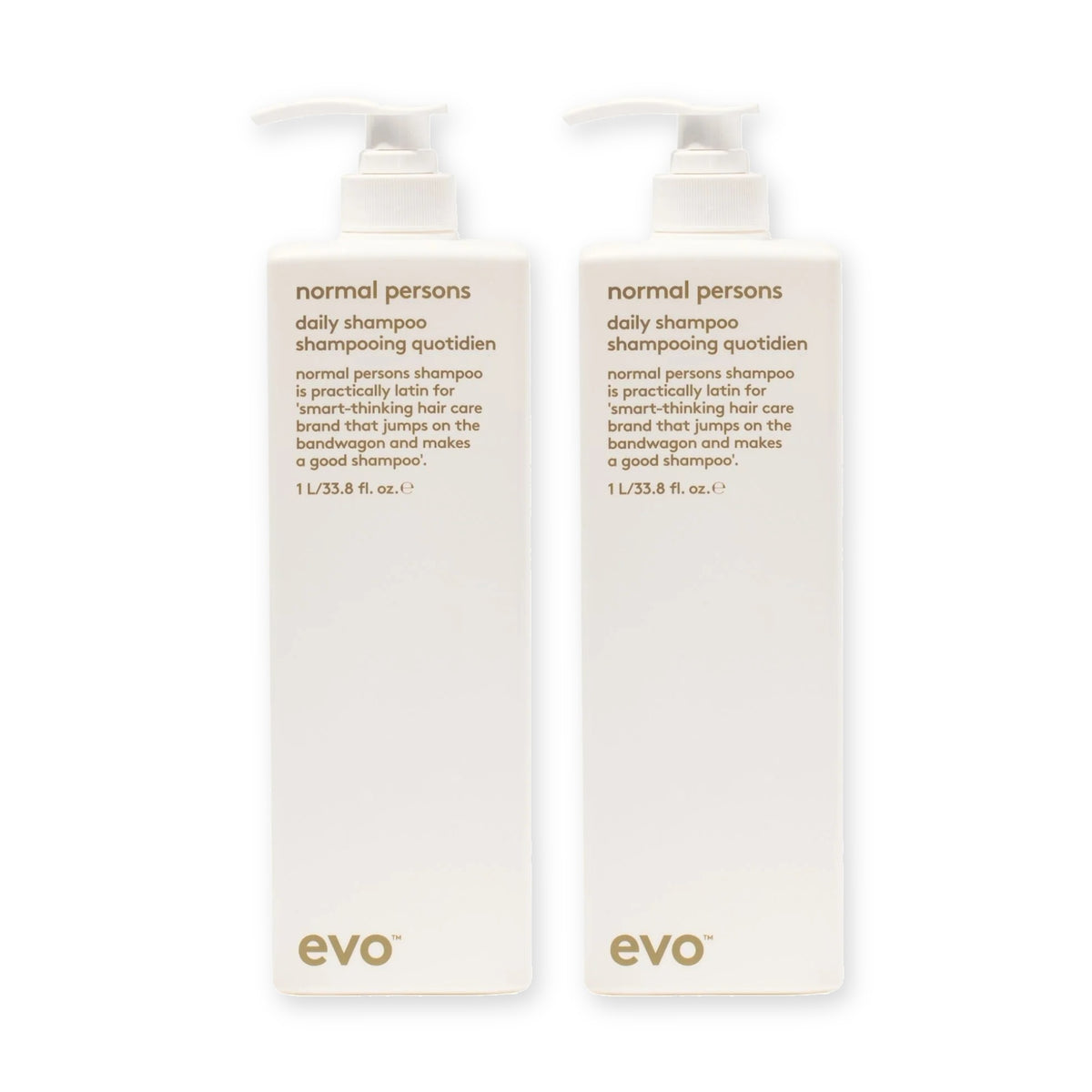 evo Set mit 2 × Normal Persons Daily Shampoo 1000 ml