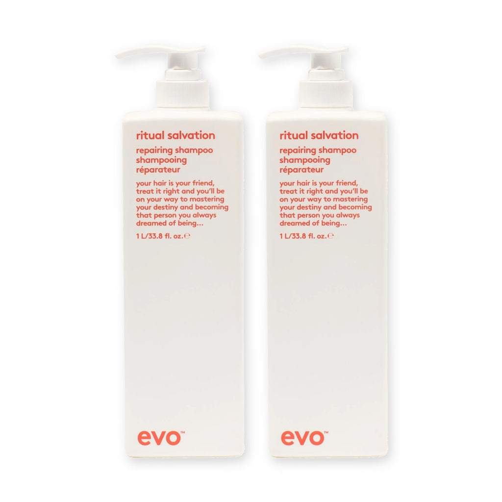 evo Set mit 2 × Ritual Salvation Repairing Shampoo 1000 ml
