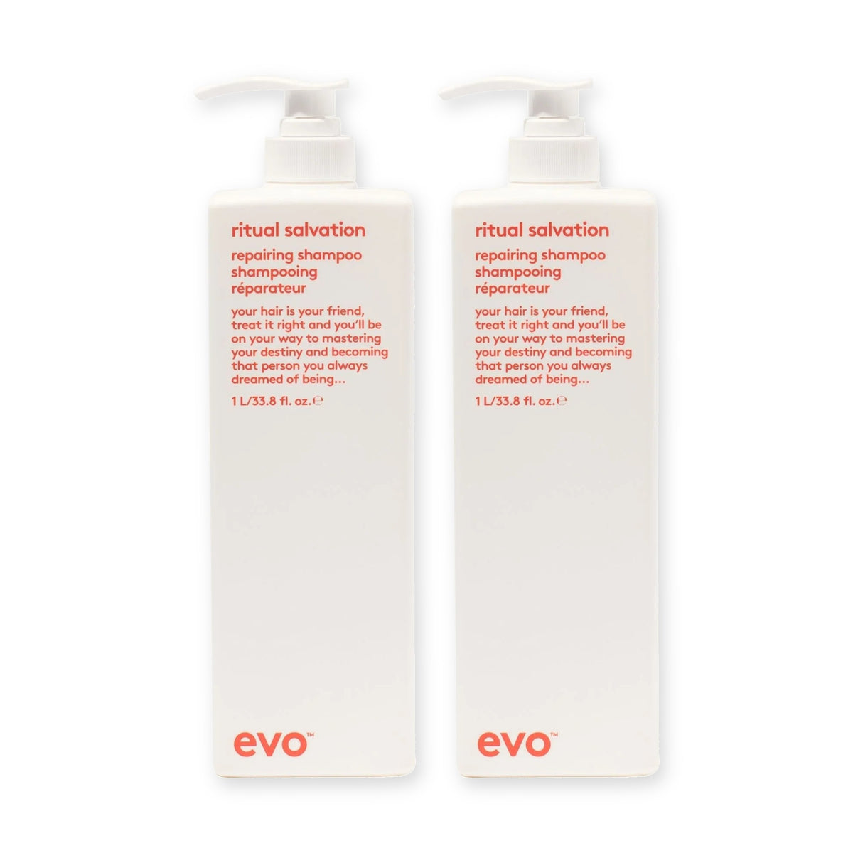 evo Set mit 2 × Ritual Salvation Repairing Shampoo 1000 ml