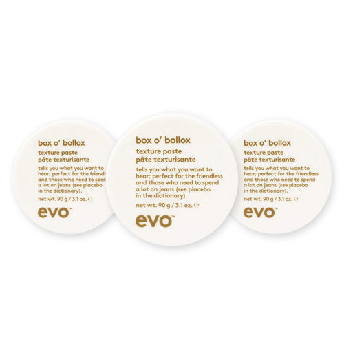 evo Set mit 3 × Box o' Bollox Texturpaste 90 g