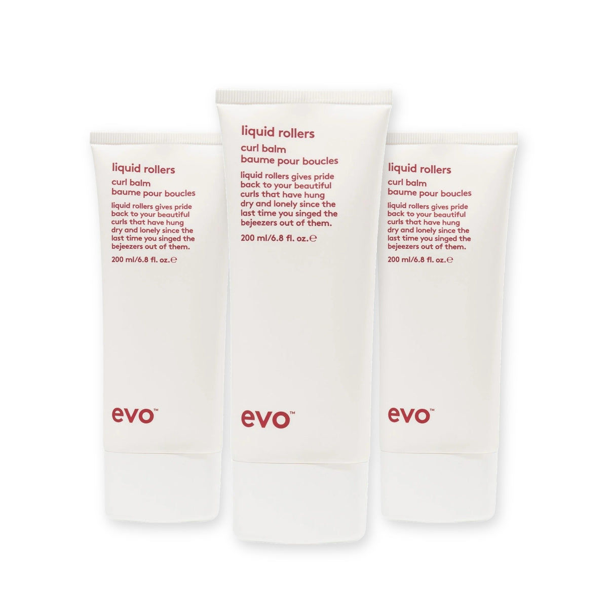 evo Set mit 3 × Liquid Rollers Curl Balm 200 ml