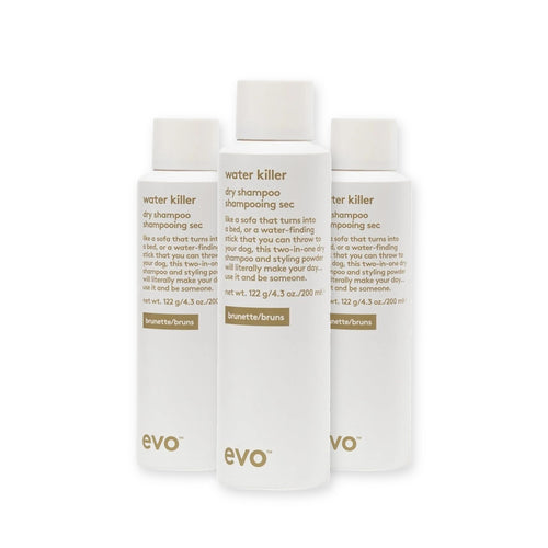 evo Set mit 3 × Water Killer Brunette Dry Shampoo 200 ml
