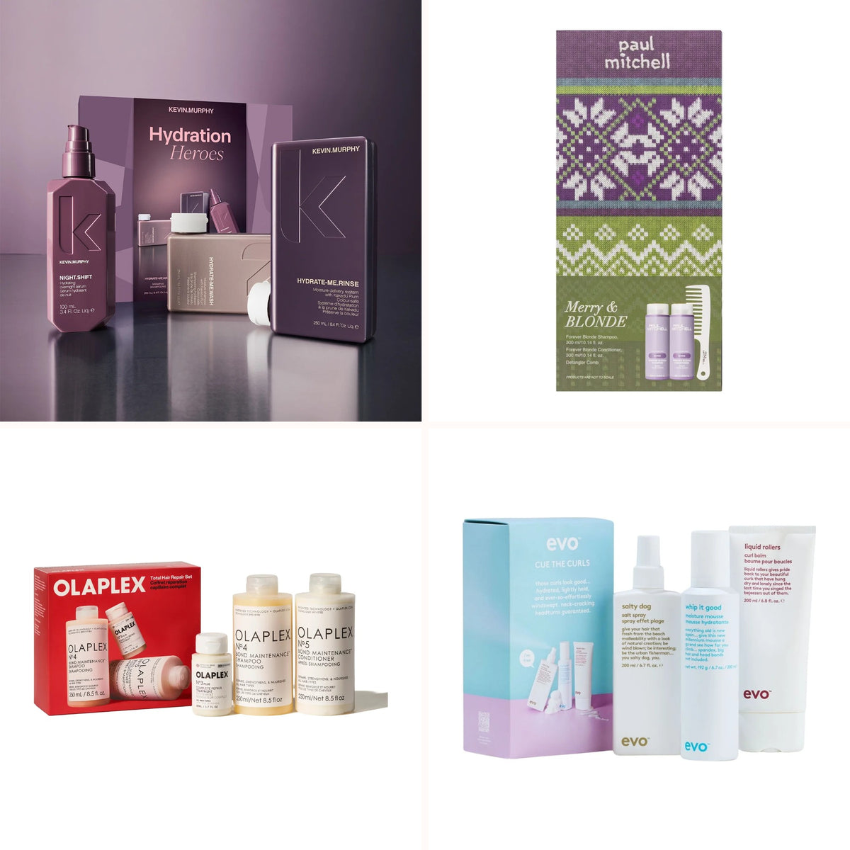 Geschenksets 2026 von Kevin Murphy, Paul Mitchell, Olaplex und evo