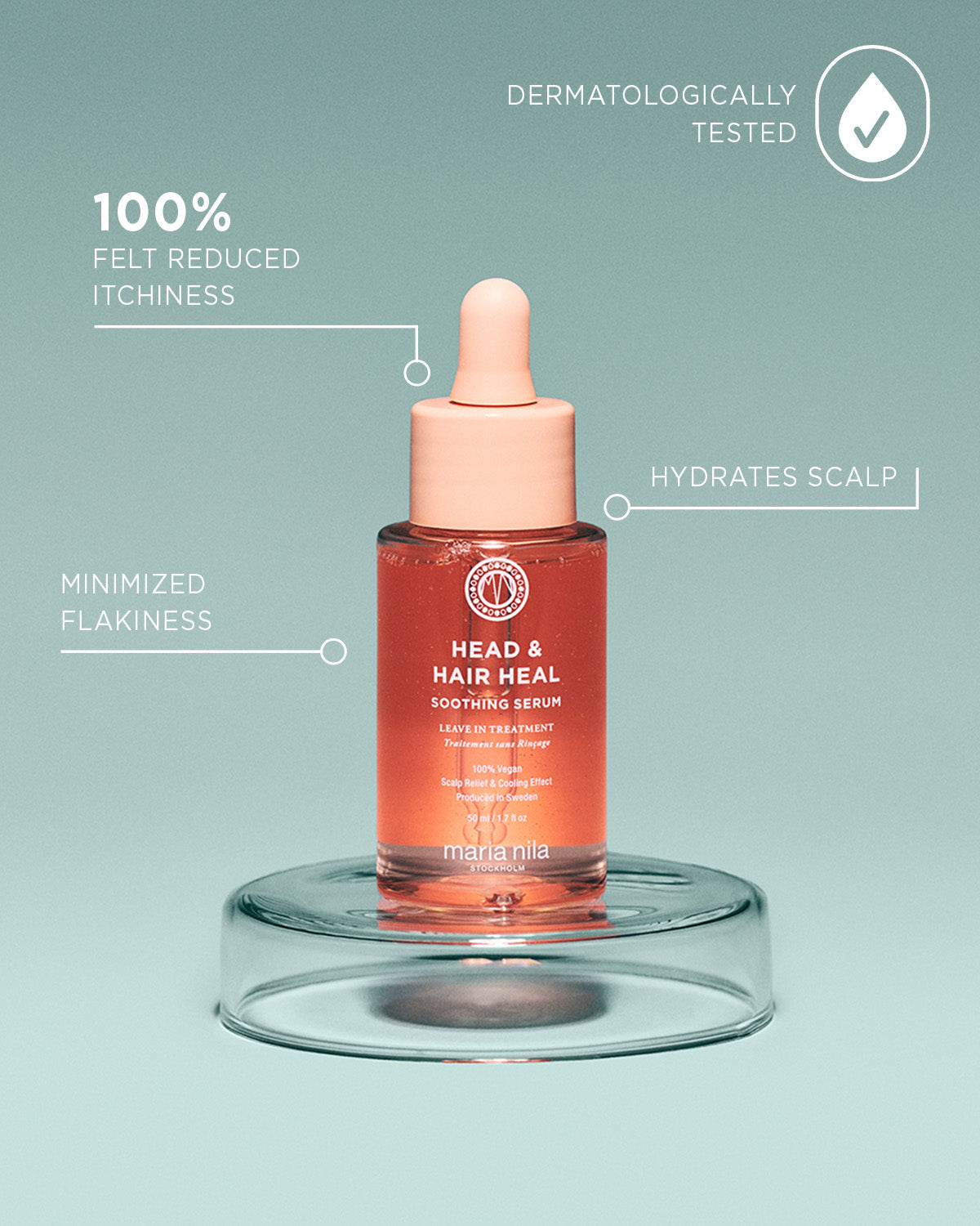 Maria Nila Head & Hair Heal Soothing Serum 50ml – Produktversprechen