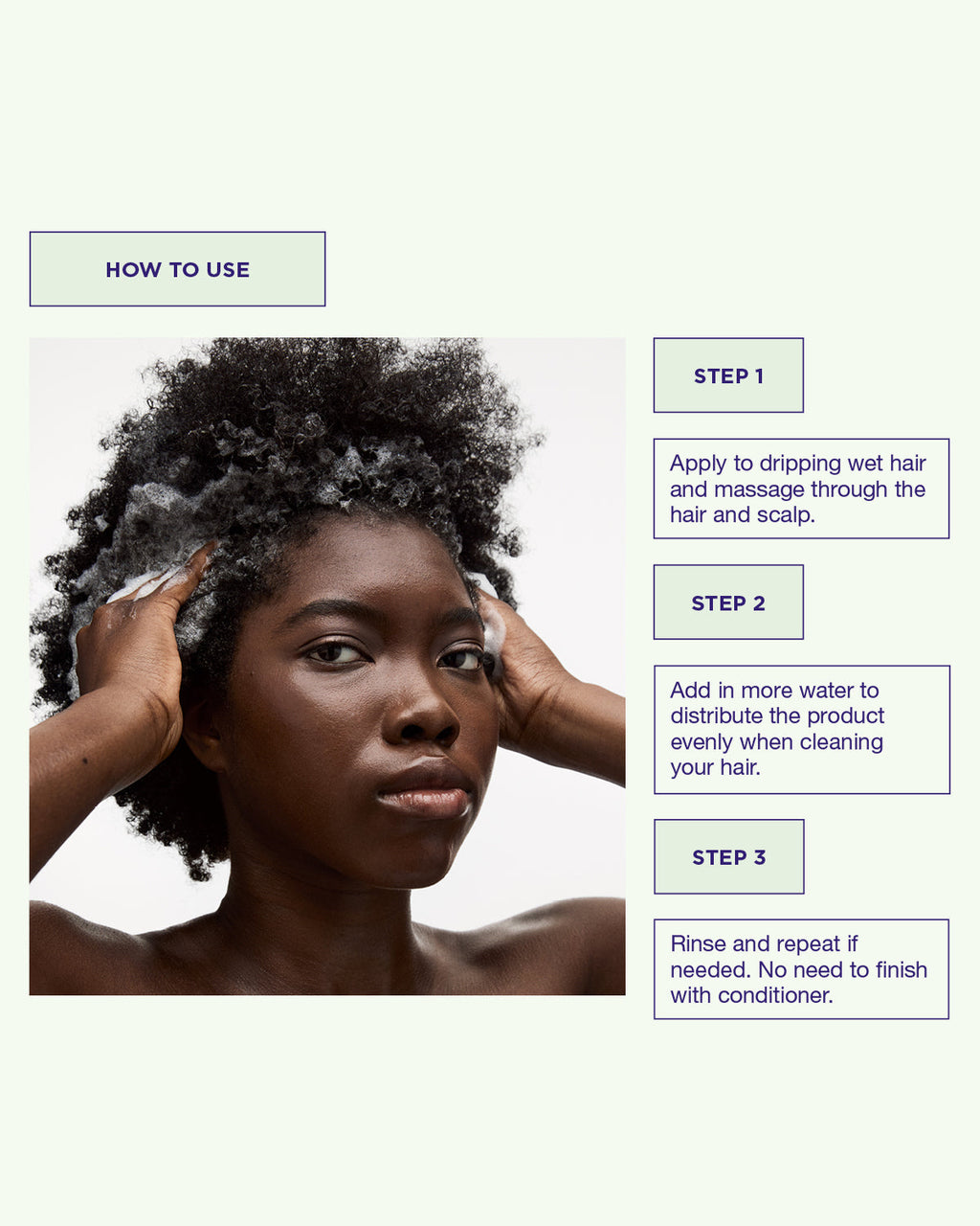 Maria Nila Coils & Curls Co-Wash – Anwendung