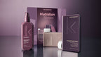Geschenkbox Kevin Murphy Hydration Heroes mit den drei Produkten im Querformat