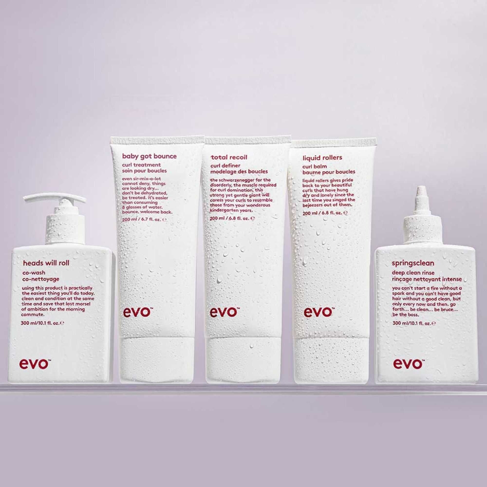 Evo Curl-Serie – fünf Produkte der Lockenpflege im Überblick