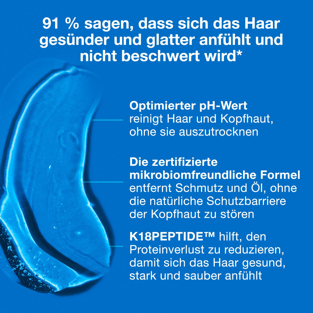 91 % sagen: Das Haar sieht gesünder aus und fühlt sich nicht beschwert an