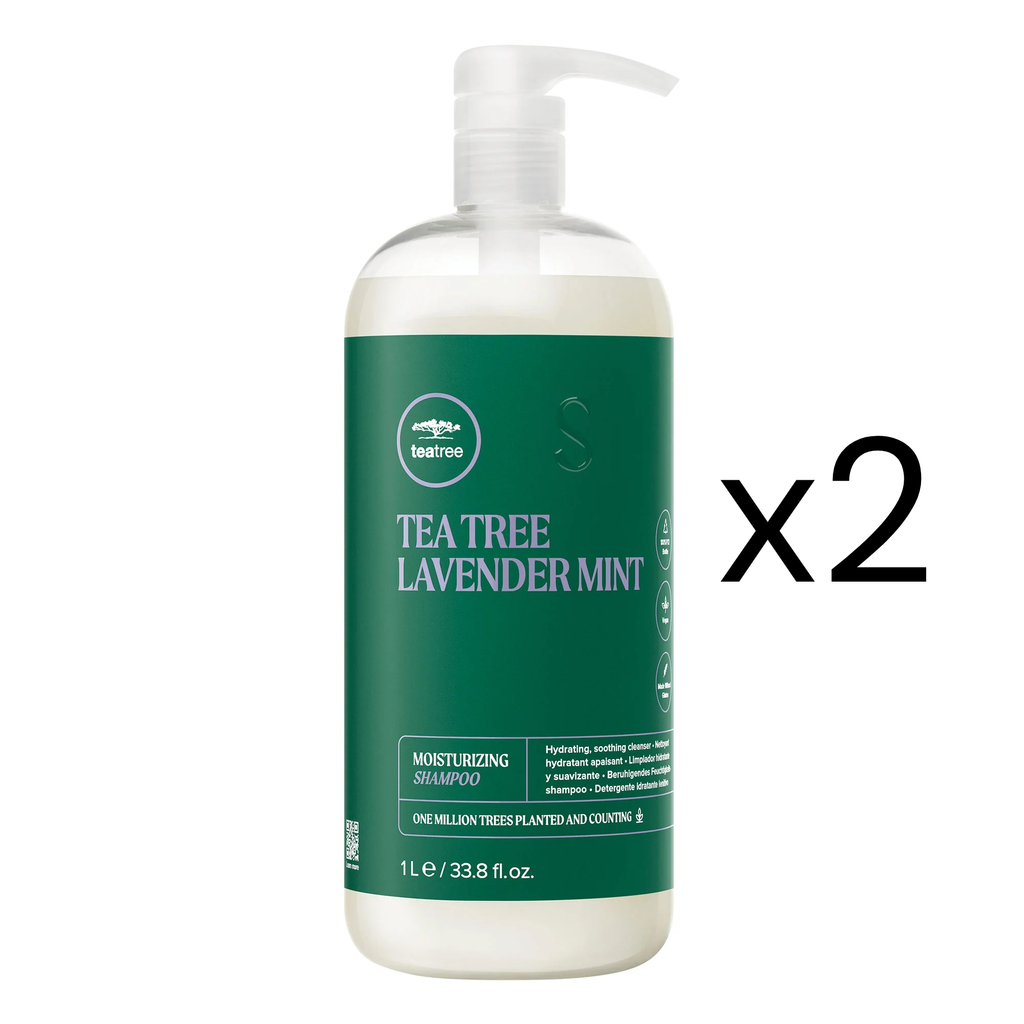 Paul Mitchell Set 2x Tea Tree Lavender Mint Moisturizing Shampoo 1000ml Paul Mitchell